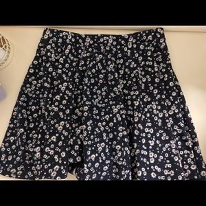 Daisy navy blue flared skirt